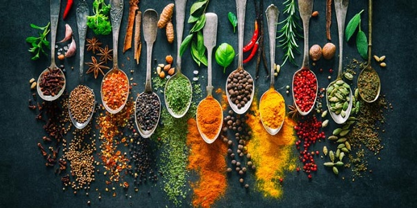 انواع ادویه مورد نیاز